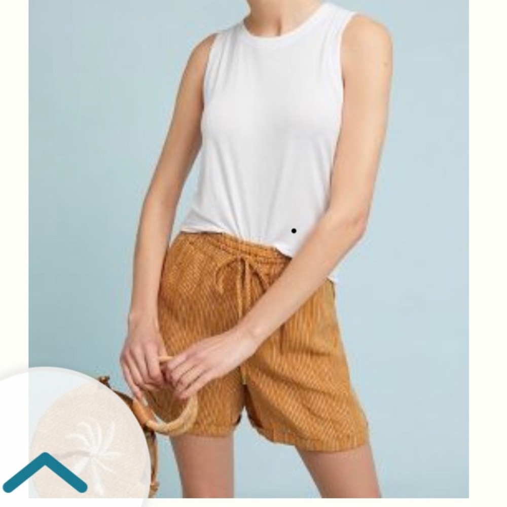 Anthropologie beachy linen shorts